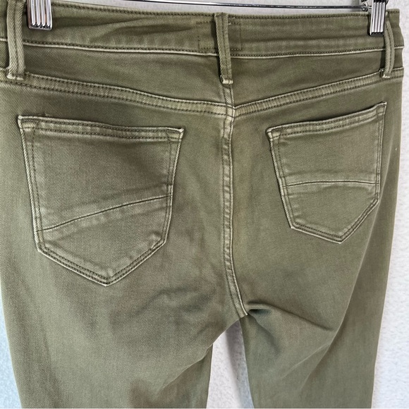 Driftwood Collette green cropped denim pants women’s 27 flannel trimmed jeans - Picture 14 of 16